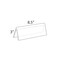 Azar Displays 8.5"W x 3"H Two-Sided Nameplate, PK10 192805 - alternate 2